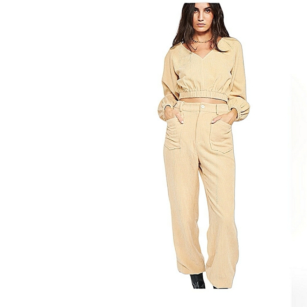 Emory Park French Terry Jogger Pant Tan SZ S